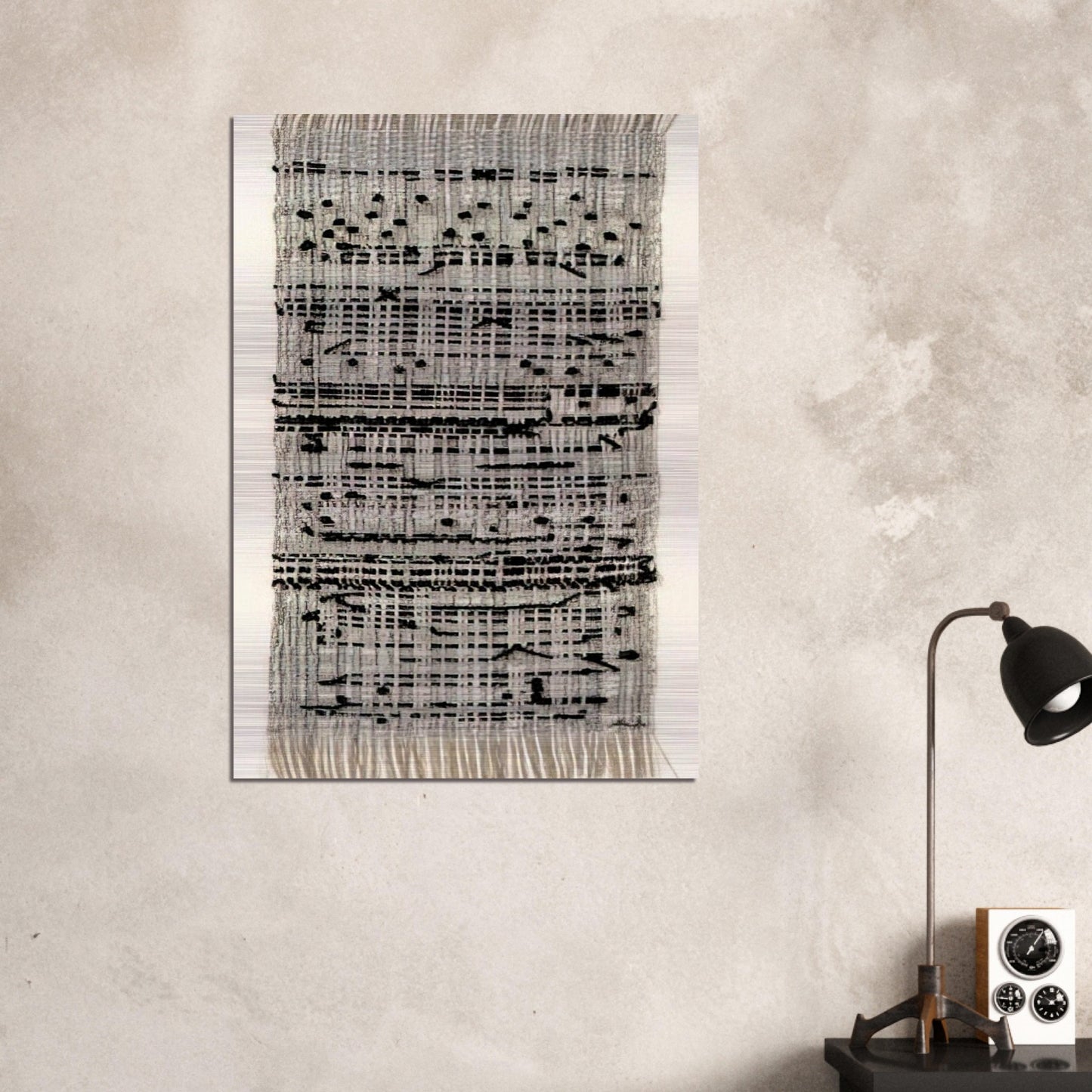 HAIKU 1961 - Anni Albers Brushed Aluminum Print - 70x100 cm / 28x40 inches | Anni Albers Aluminum Print | Anni Albers Prints