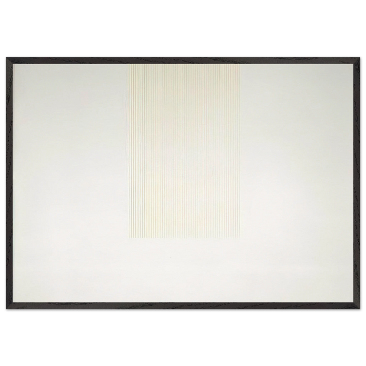 Untitled 1 - 1971 - Gene Davis 70x100 cm / 28x40 inches Framed Art Print – Black Wooden Frame