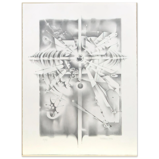 Lee Bontecou - UNTITLED FROM THE ATELIER PROJECT 1986  75x100 cm / 30x40inches Fine Art Poster