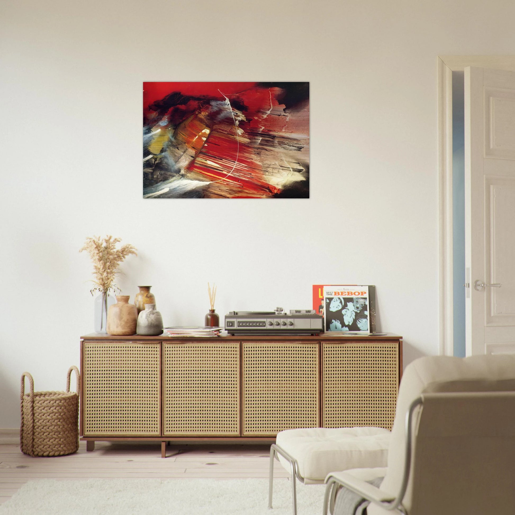 Dakota Ridge - 1958 - Paul Jenkins Brushed Aluminum Print - 70x100 cm / 28x40 inches | Paul Jenkins Aluminum Print | Paul Jenkins Prints