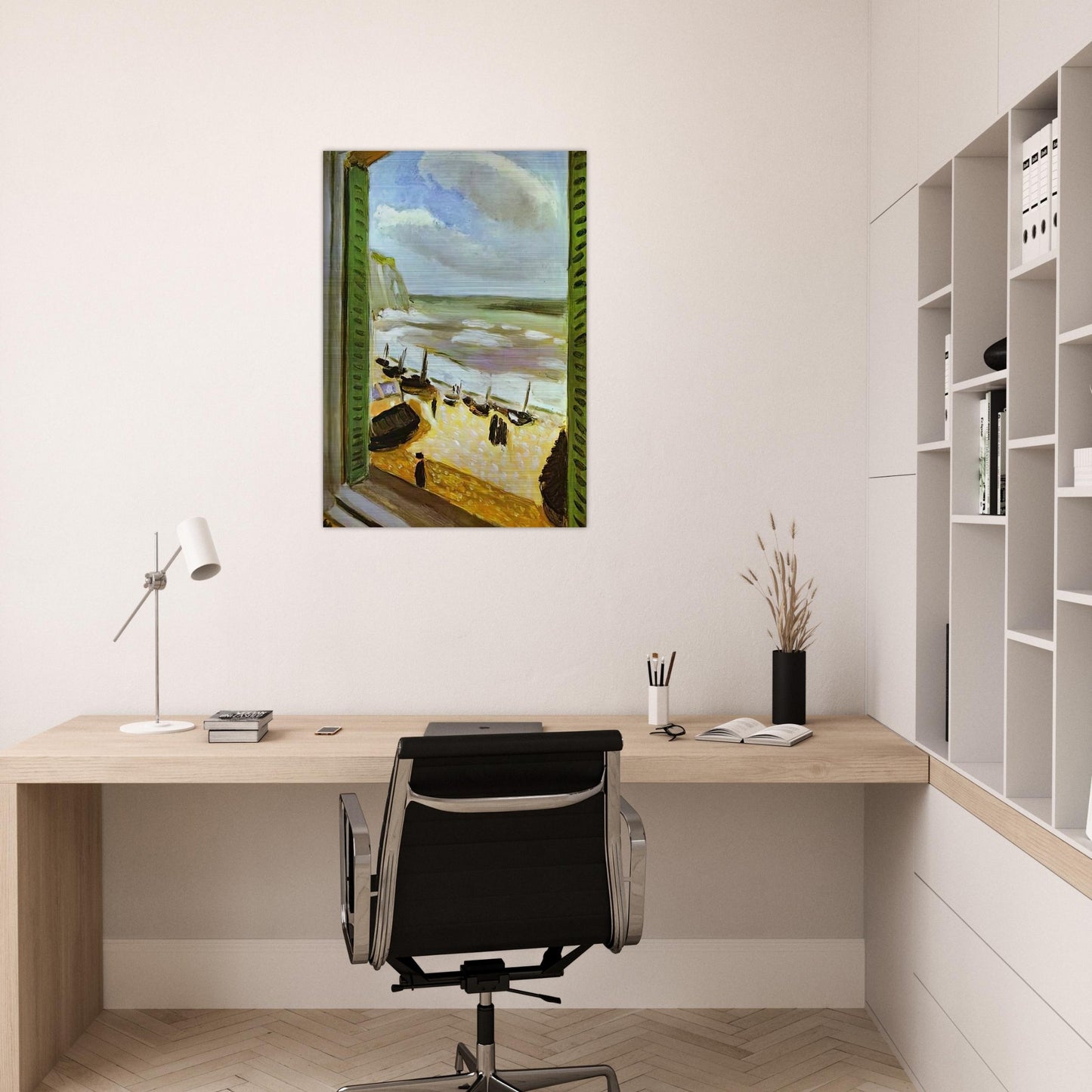 OPEN WINDOW AT COLLIOURE 1905 - Henri Matisse Brushed Aluminum Print - 70x100 cm / 28x40 inches | Henri Matisse Aluminum Print | Henri Matisse Prints