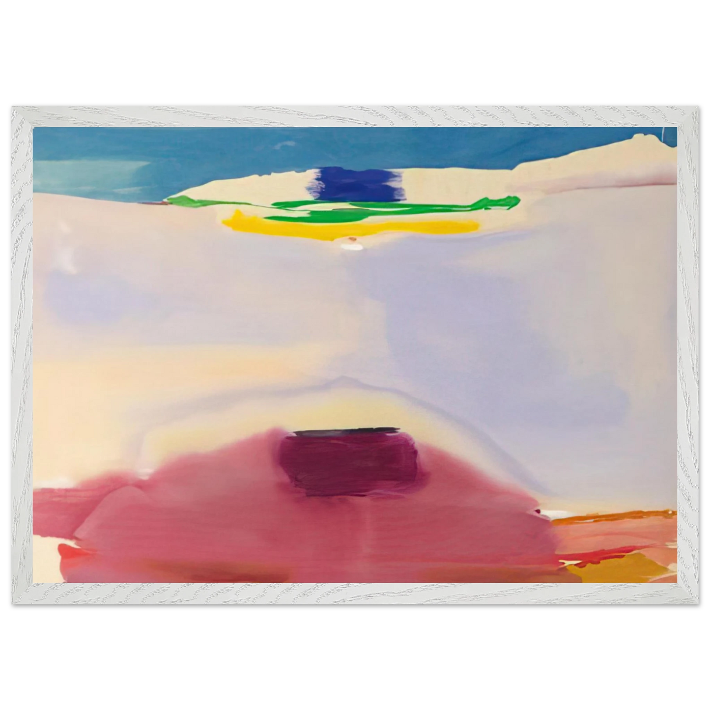 Helen Frankenthaler - Leveling - 1973 Wall art - 27x35 cm / 11x14 inches - Premium Wooden Framed Poster With Fine Art Paper-canvas - Black frame