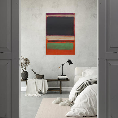 No.3No.13 Magenta, Black, Green on Orange - 1949 - Mark Rothko Brushed Aluminum Print - 70x100 cm / 28x40 inches | Mark Rothko Aluminum Print | Mark Rothko Prints