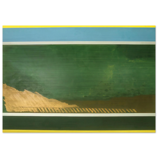 Heaven and Earth - 1967 - Ronnie Landfield Brushed Aluminum Print - 70x100 cm / 28x40 inches | Ronnie Landfield Aluminum Print | Ronnie Landfield Prints