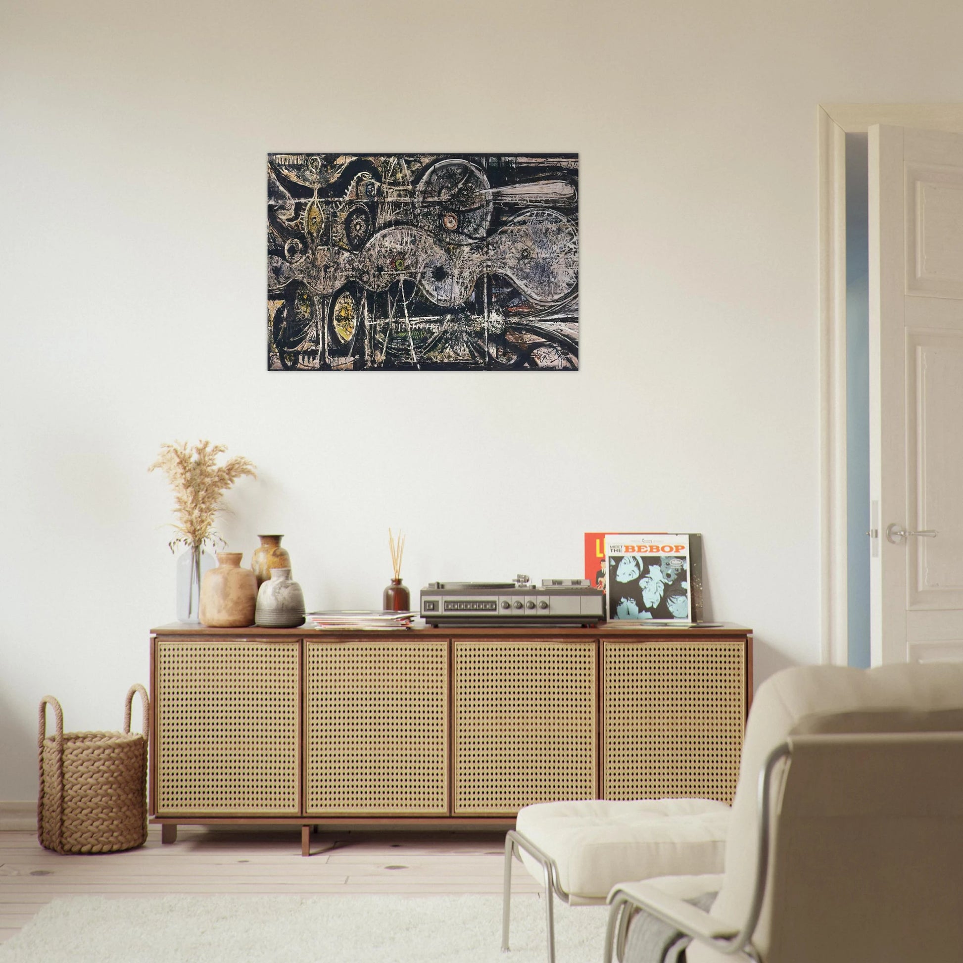 Undulation - 1942 - Richard Pousette-Dart Brushed Aluminum Print - 70x100 cm / 28x40 inches | Richard Pousette-Dart Aluminum Print | Richard Pousette-Dart Prints