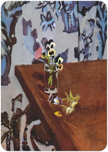 PANSIES ON A TABLE 1919 By Henri Matisse Pack of 10 Post Cards | Henri Matisse Post Cards | A6 (10.5 x 14.8 cm) - 4.1 x 5.8 inches