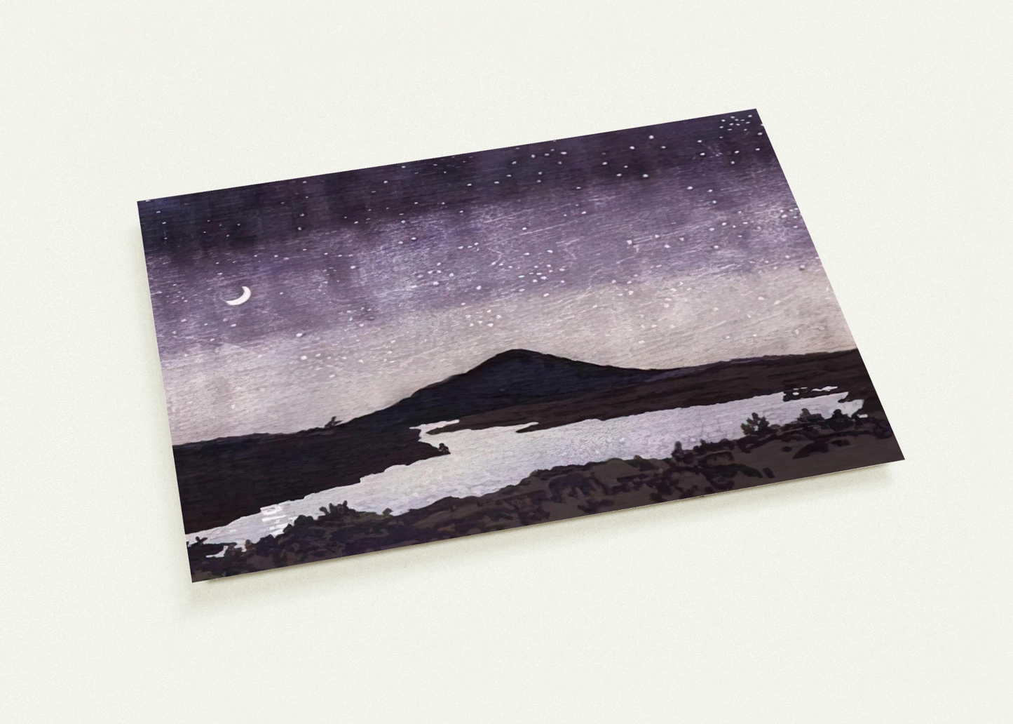 Night Scene - 1982 By Neil Welliver Pack of 10 Post Cards | Neil Welliver Post Cards | A6 (10.5 x 14.8 cm) - 4.1 x 5.8 inches