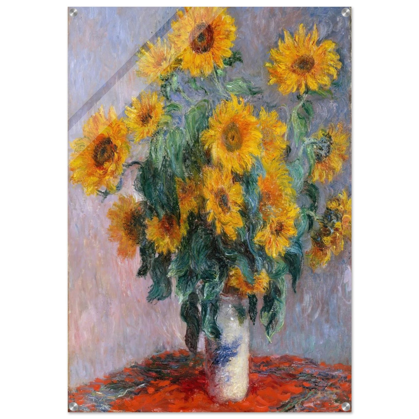 Bouquet of Sunflowers - claude monet Acrylic Print - 70x100 cm / 28x40″ inches