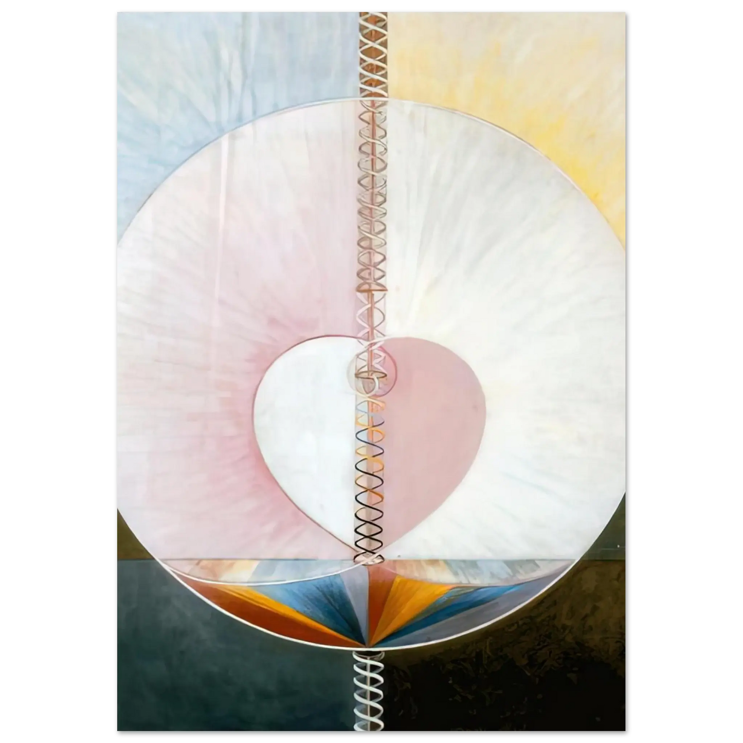 Hilma af Klint - WHAT A HUMAN BEING IS 1910 Wall art - 30x40 cm / 12x16 Inches - Fine Art Poster - -
