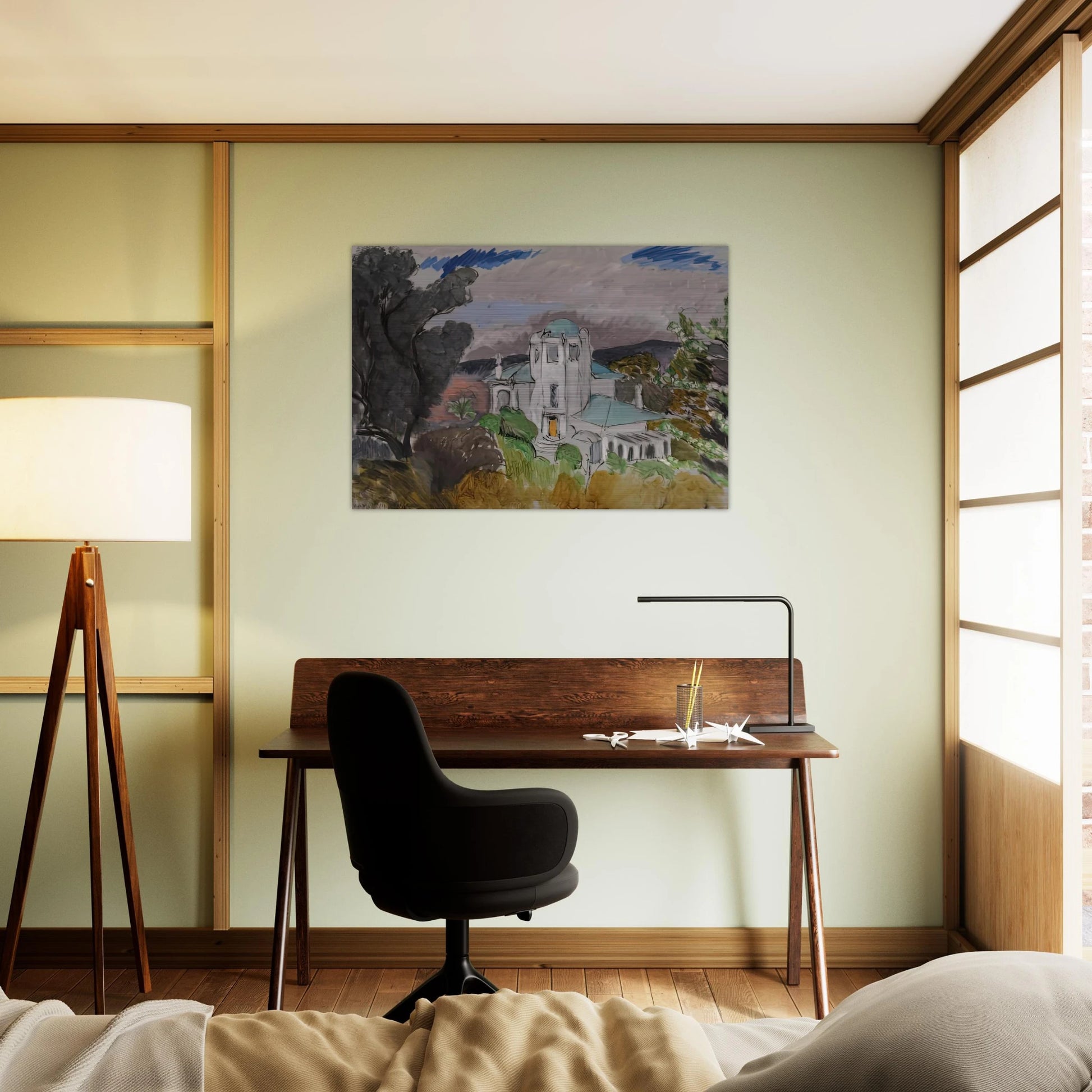 BLUE VILLA 1918 - Henri Matisse Brushed Aluminum Print - 70x100 cm / 28x40 inches | Henri Matisse Aluminum Print | Henri Matisse Prints