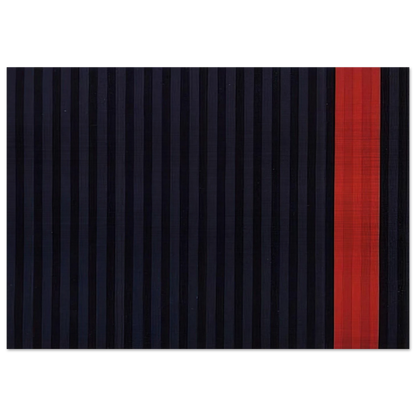 Red Dog - 1961 - Gene Davis Brushed Aluminum Print - 70x100 cm / 28x40 inches | Gene Davis Aluminum Print | Gene Davis Prints
