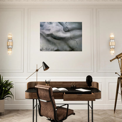 TOPOLOGICAL ABDUCTION OF EUROPE HOMAGE TO RENE THOM - Salvador Dali Brushed Aluminum Print - 70x100 cm / 28x40 inches | Salvador Dali Aluminum Print | Salvador Dali Prints