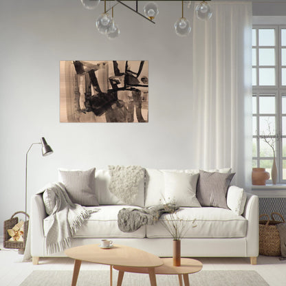 Untitled - Abstract Expressionism - Nasreen Mohamedi Brushed Aluminum Print - 70x100 cm / 28x40 inches | Nasreen Mohamedi Aluminum Print | Nasreen Mohamedi Prints
