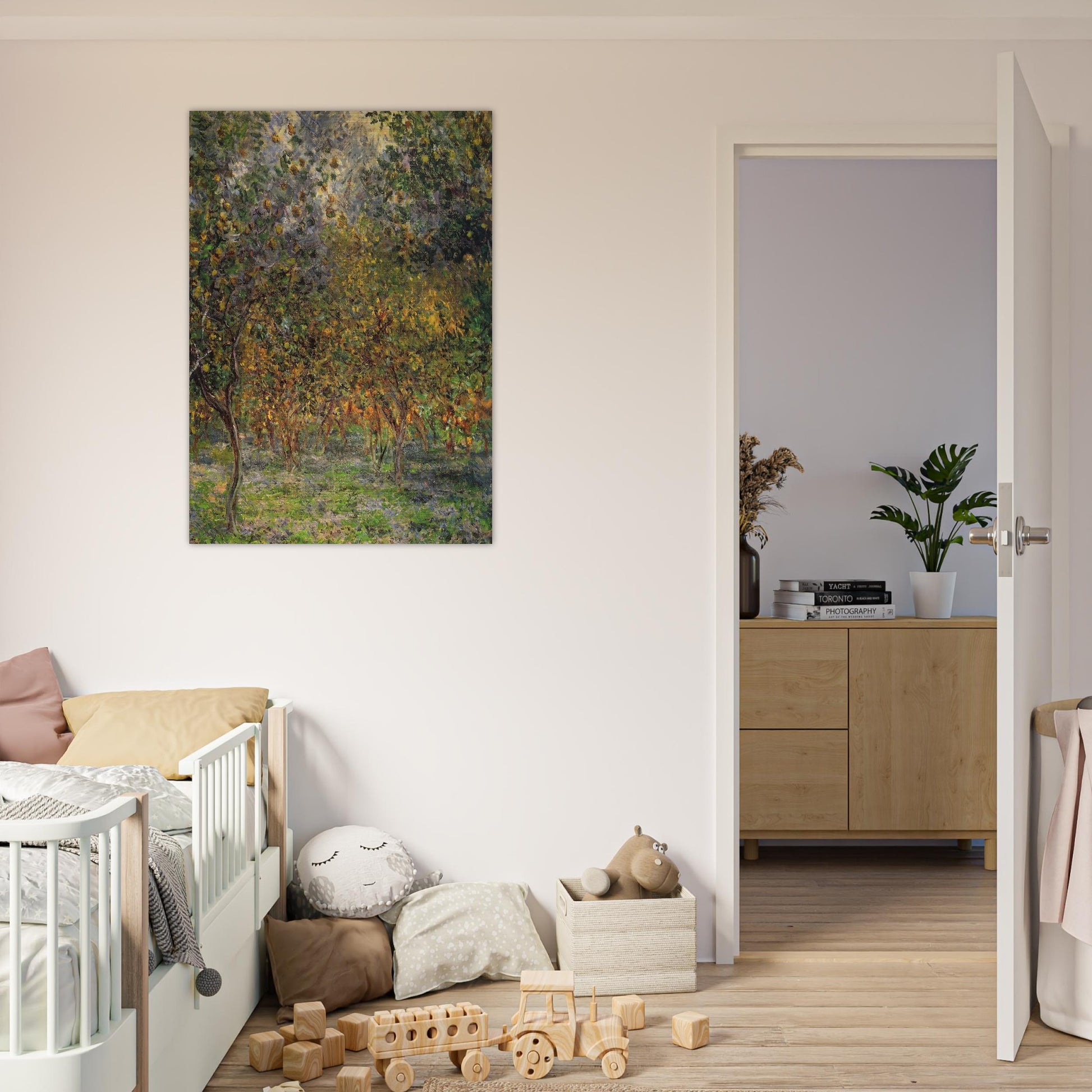 Under the Lemon Trees - claude monet Brushed Aluminum Print - 70x100 cm / 28x40 inches | claude monet Aluminum Print | claude monet Prints