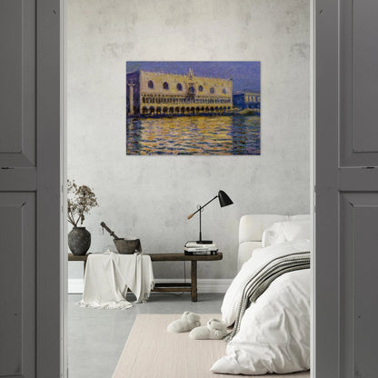 The Palazzo Ducale 2 - claude monet Brushed Aluminum Print - 70x100 cm / 28x40 inches | claude monet Aluminum Print | claude monet Prints