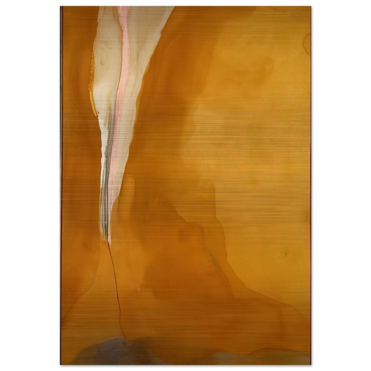 Coral Wedge - 1972 - Helen Frankenthaler Brushed Aluminum Print - 70x100 cm / 28x40 inches | Helen Frankenthaler Aluminum Print | Helen Frankenthaler Prints
