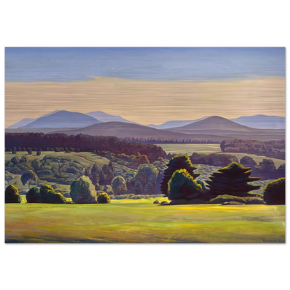 Summer Day. Asgaard - Rockwell Kent Brushed Aluminum Print - 70x100 cm / 28x40 inches | Rockwell Kent Aluminum Print | Rockwell Kent Prints