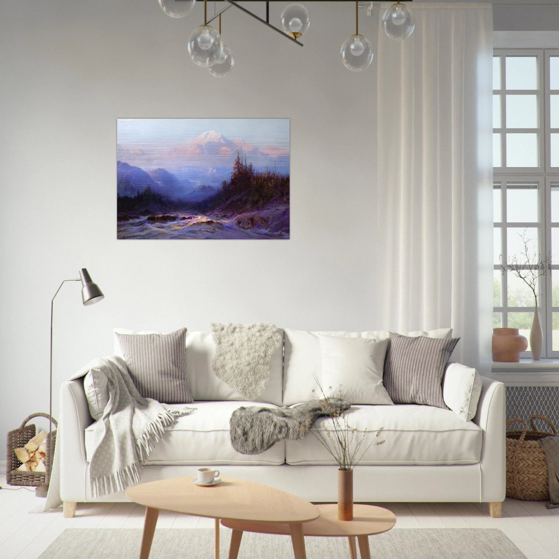 Mount McKinley - 1925 - Sydney Laurence Brushed Aluminum Print - 70x100 cm / 28x40 inches | Sydney Laurence Aluminum Print | Sydney Laurence Prints