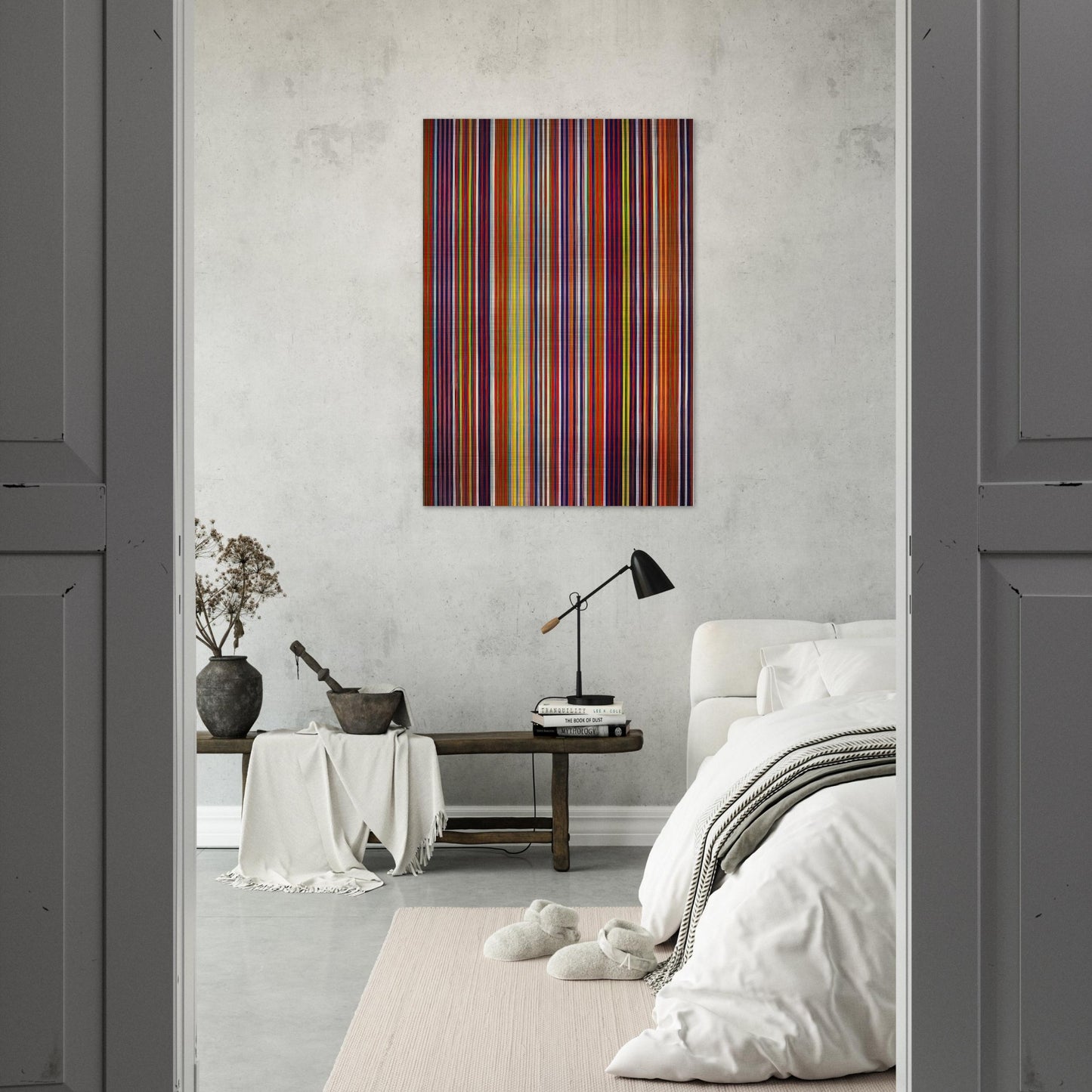 Untitled - 1964 - Gene Davis Brushed Aluminum Print - 70x100 cm / 28x40 inches | Gene Davis Aluminum Print | Gene Davis Prints