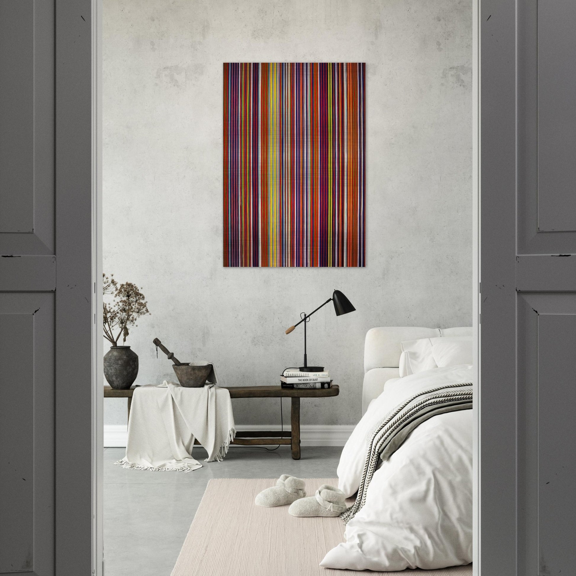 Untitled - 1964 - Gene Davis Brushed Aluminum Print - 70x100 cm / 28x40 inches | Gene Davis Aluminum Print | Gene Davis Prints