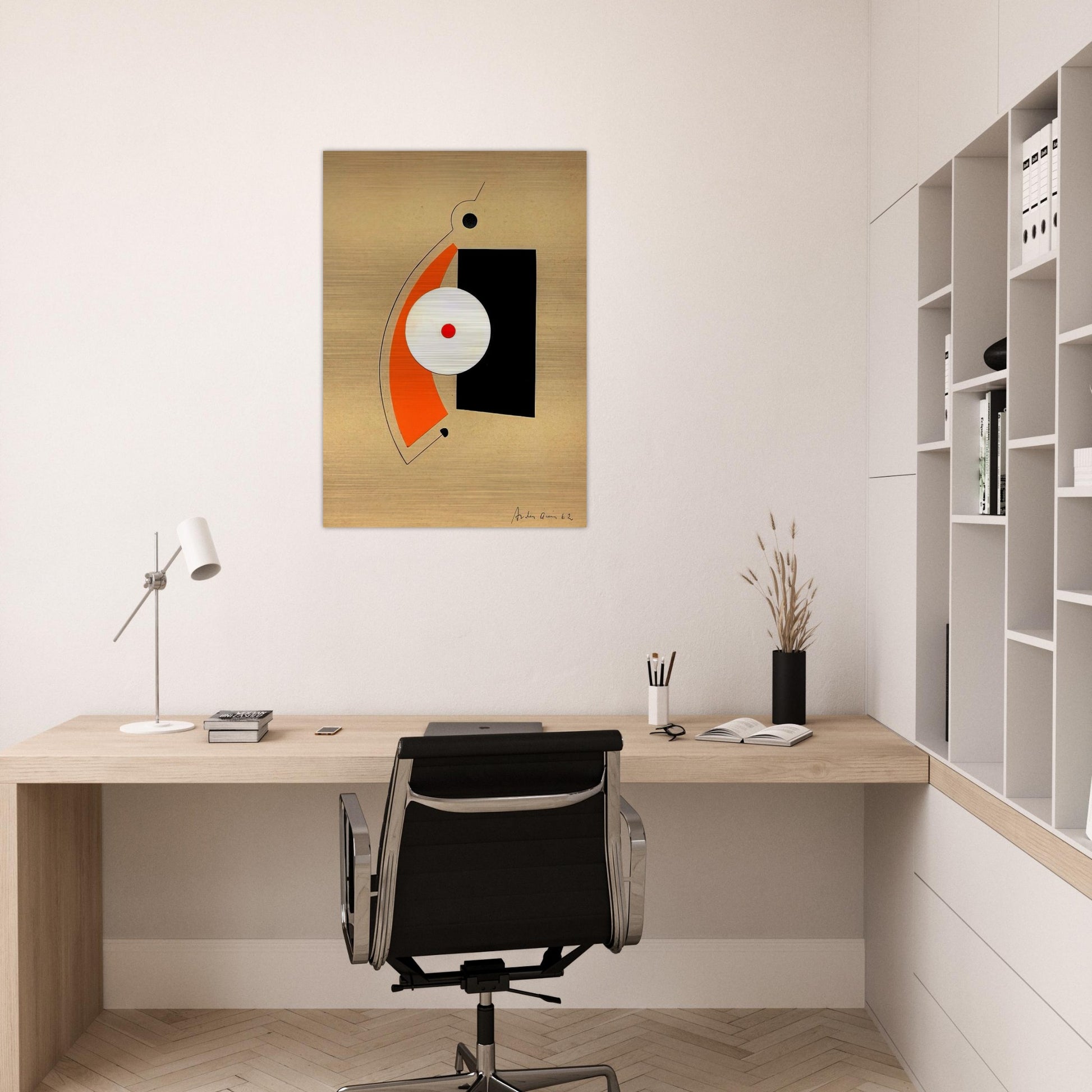 Untitled - 1962 - Carmelo Arden Quin Brushed Aluminum Print - 70x100 cm / 28x40 inches | Carmelo Arden Quin Aluminum Print | Carmelo Arden Quin Prints