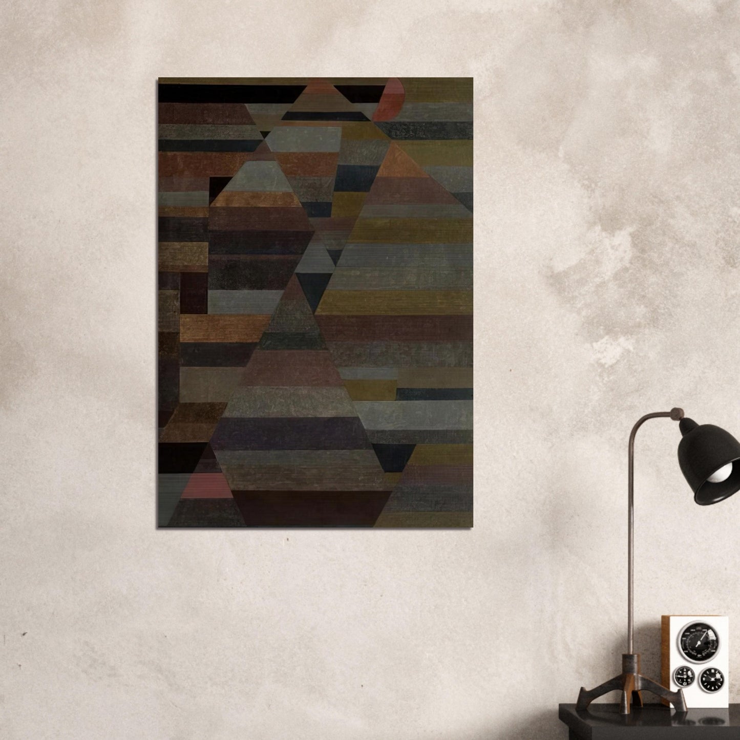 NECROPOLIS 1929 - Paul Klee Brushed Aluminum Print - 70x100 cm / 28x40 inches | Paul Klee Aluminum Print | Paul Klee Prints