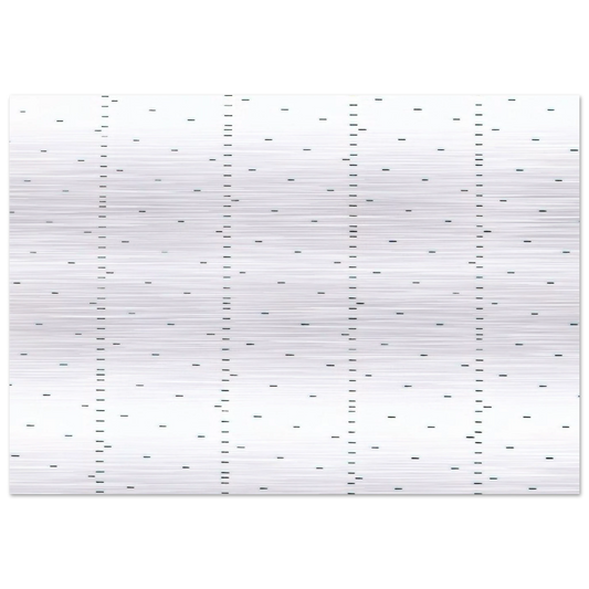 Every 15 cms, every 16 cms dash of one cm long - 1974 - Francois Morellet Brushed Aluminum Print - 70x100 cm / 28x40 inches | Francois Morellet Aluminum Print | Francois Morellet Prints