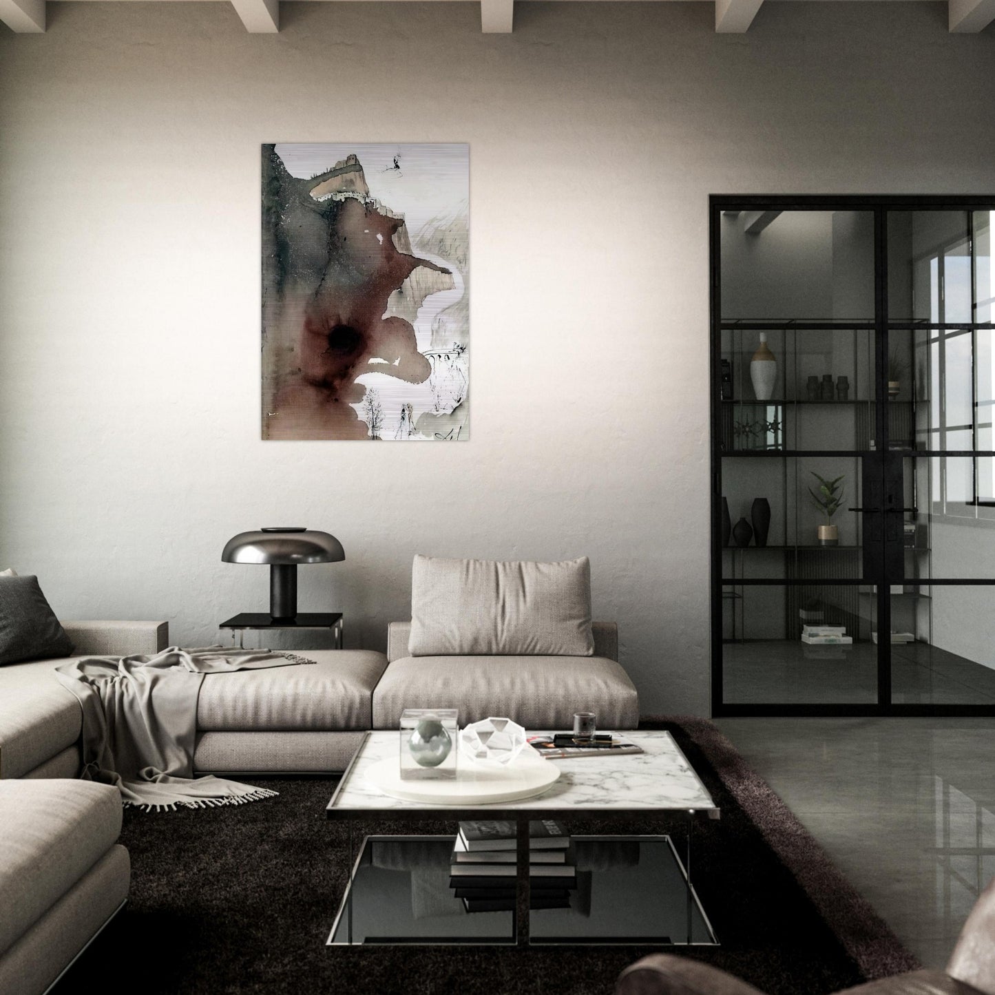 ET BAPTIZATUS EST A IOANNE IN IORDANE LUKE 3 3 - Salvador Dali Brushed Aluminum Print - 70x100 cm / 28x40 inches | Salvador Dali Aluminum Print | Salvador Dali Prints