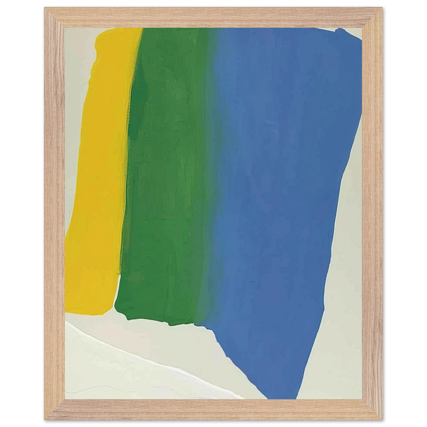 Helen Frankenthaler - Summer Insignia - 1969 Wall art - 40x50 cm / 16x20 inches - Premium Wooden Framed Poster With Fine Art Paper-canvas - Wood frame