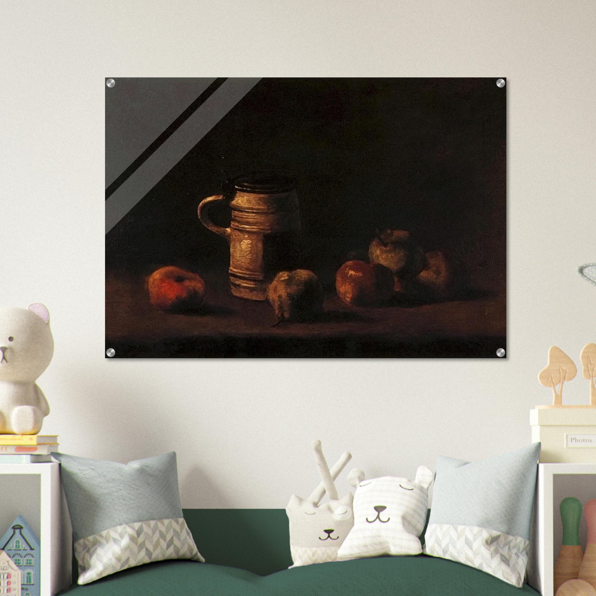 Still Life with Beer Mug and Fruit - Vincent van Gogh Acrylic Print - 70x100 cm / 28x40″ inches