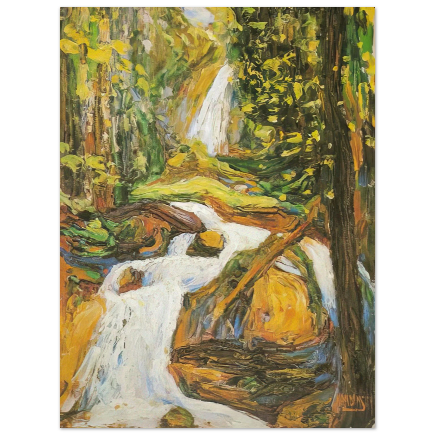 Wassily Kandinsky - KOCHEL WATERFALL I  75x100 cm / 30x40inches Fine Art Poster