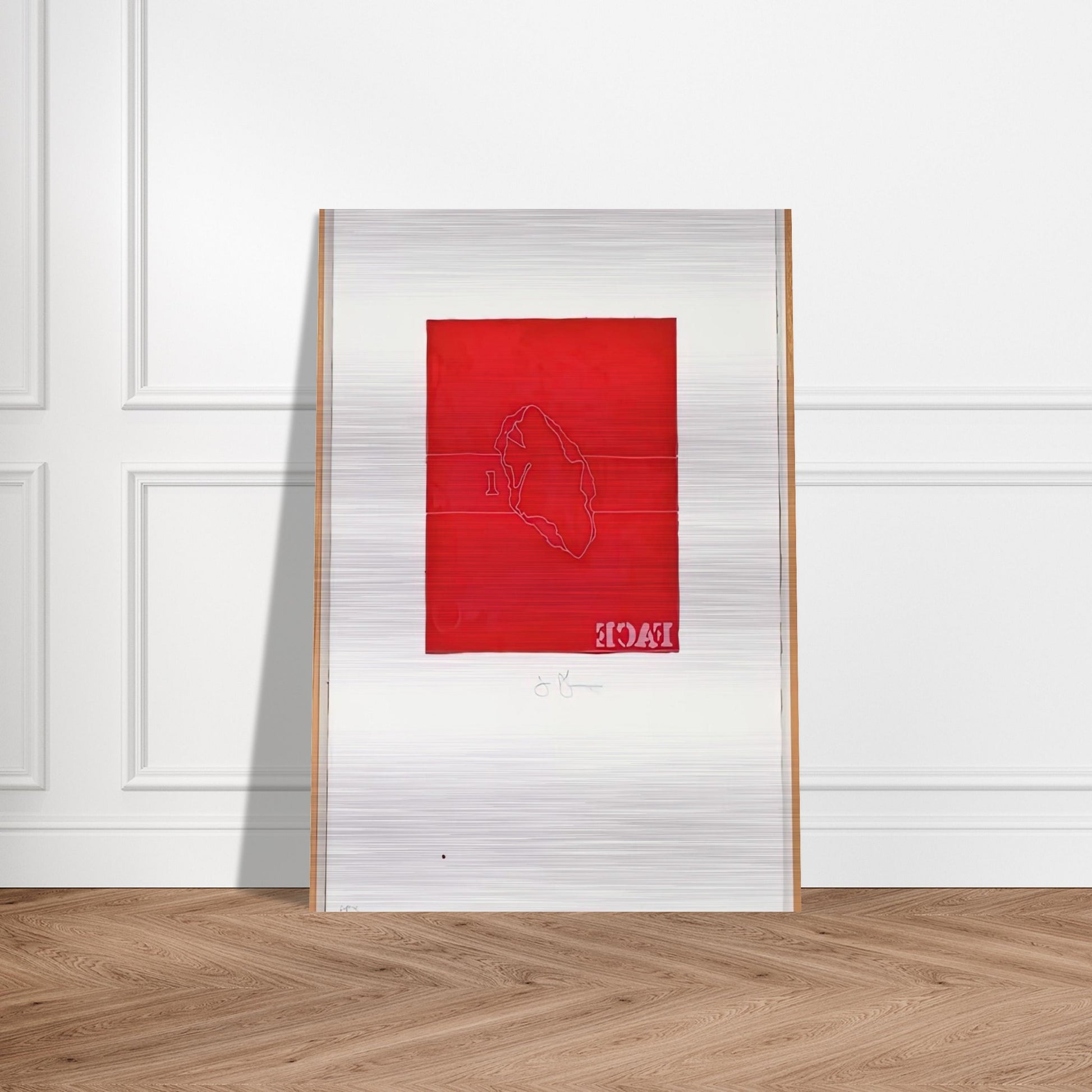 FACE CASTS FROM UNTITLED SERIES 1974 - Jasper Johns Brushed Aluminum Print - 70x100 cm / 28x40 inches | Jasper Johns Aluminum Print | Jasper Johns Prints