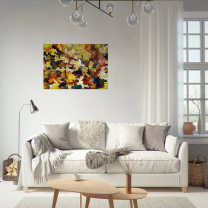 ABSTRACT EXPRESSIONIST AUTUMN SKY 1953 - Audrey Flack Brushed Aluminum Print - 70x100 cm / 28x40 inches | Audrey Flack Aluminum Print | Audrey Flack Prints