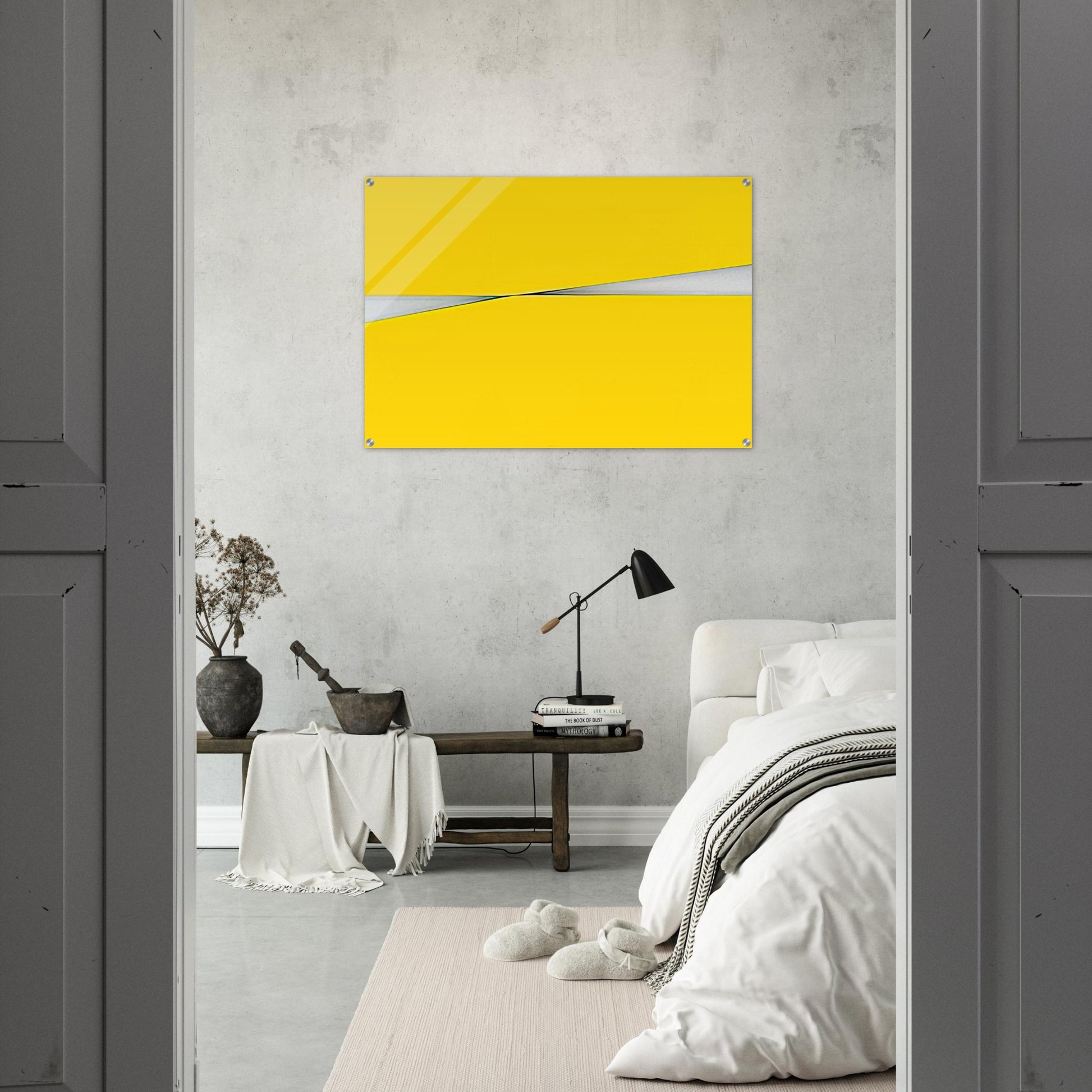 Amarillo - 1971 - Carmen Herrera Acrylic Print - 70x100 cm / 28x40″ inches