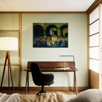THE LUDWIGSKIRCHE IN MUNICH 1908 - Wassily Kandinsky Brushed Aluminum Print - 70x100 cm / 28x40 inches | Wassily Kandinsky Aluminum Print | Wassily Kandinsky Prints
