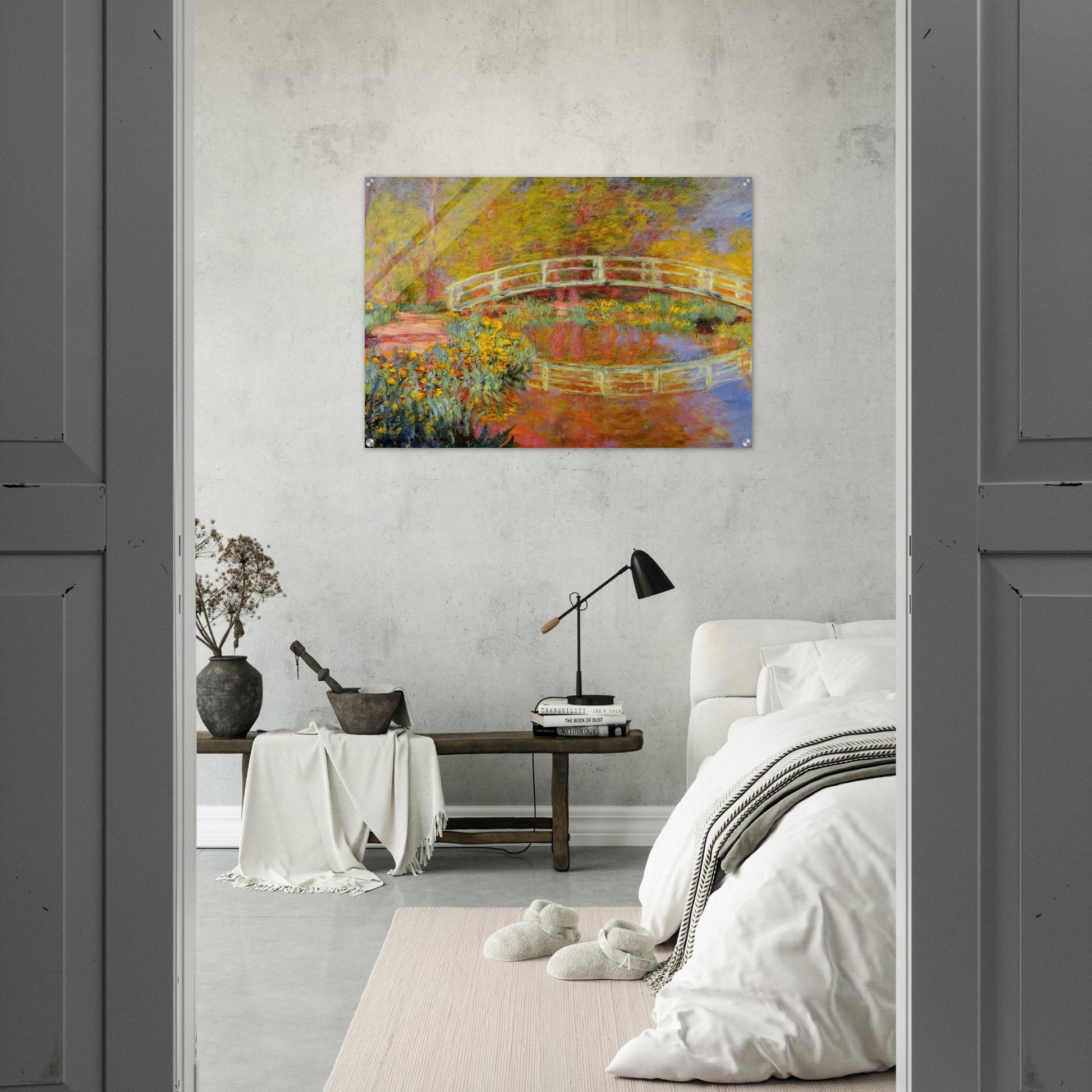 The Japanese Bridge The Bridge in Monet's Garden - claude monet Acrylic Print - 70x100 cm / 28x40″ inches