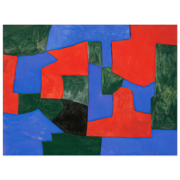 Serge Poliakoff - Composition abstraite - 1959  75x100 cm / 30x40inches Fine Art Poster