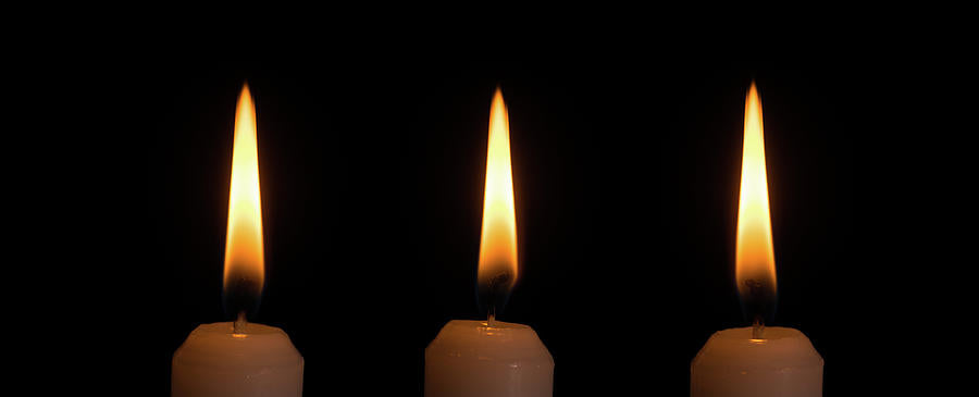 3 Candles Art Print | Fine Art Reproduction | RedKalion