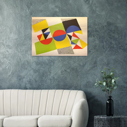 RHYTHM COLOUR 1 - Sonia Delaunay Brushed Aluminum Print - 70x100 cm / 28x40 inches | Sonia Delaunay Aluminum Print | Sonia Delaunay Prints
