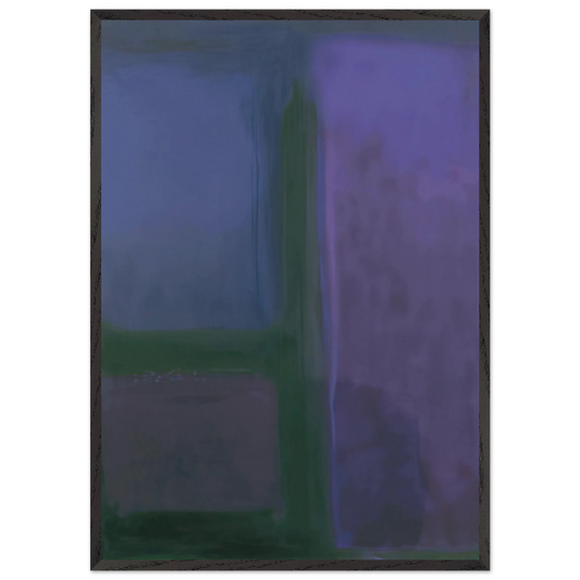 AFTERNOON 1971 - Esteban Vicente 70x100 cm / 28x40 inches Framed Art Print – Black Wooden Frame