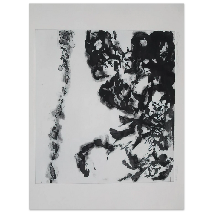 Zao Wou-Ki - EULOGY ON THE EXTREMELY DELICATE THINGS 1993  75x100 cm / 30x40inches Fine Art Poster