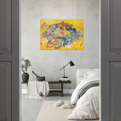 Asian Rendezvous - PD Pattern and Decoration - Miriam Schapiro Brushed Aluminum Print - 70x100 cm / 28x40 inches | Miriam Schapiro Aluminum Print | Miriam Schapiro Prints