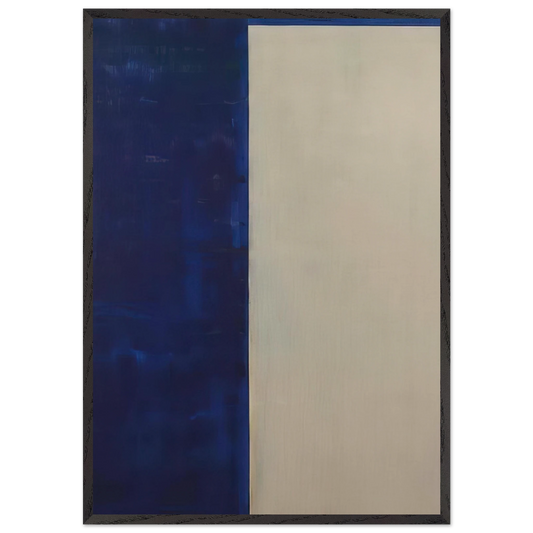 Inval - 1990 N1 - Ralston Crawford 70x100 cm / 28x40 inches Framed Art Print – Black Wooden Frame