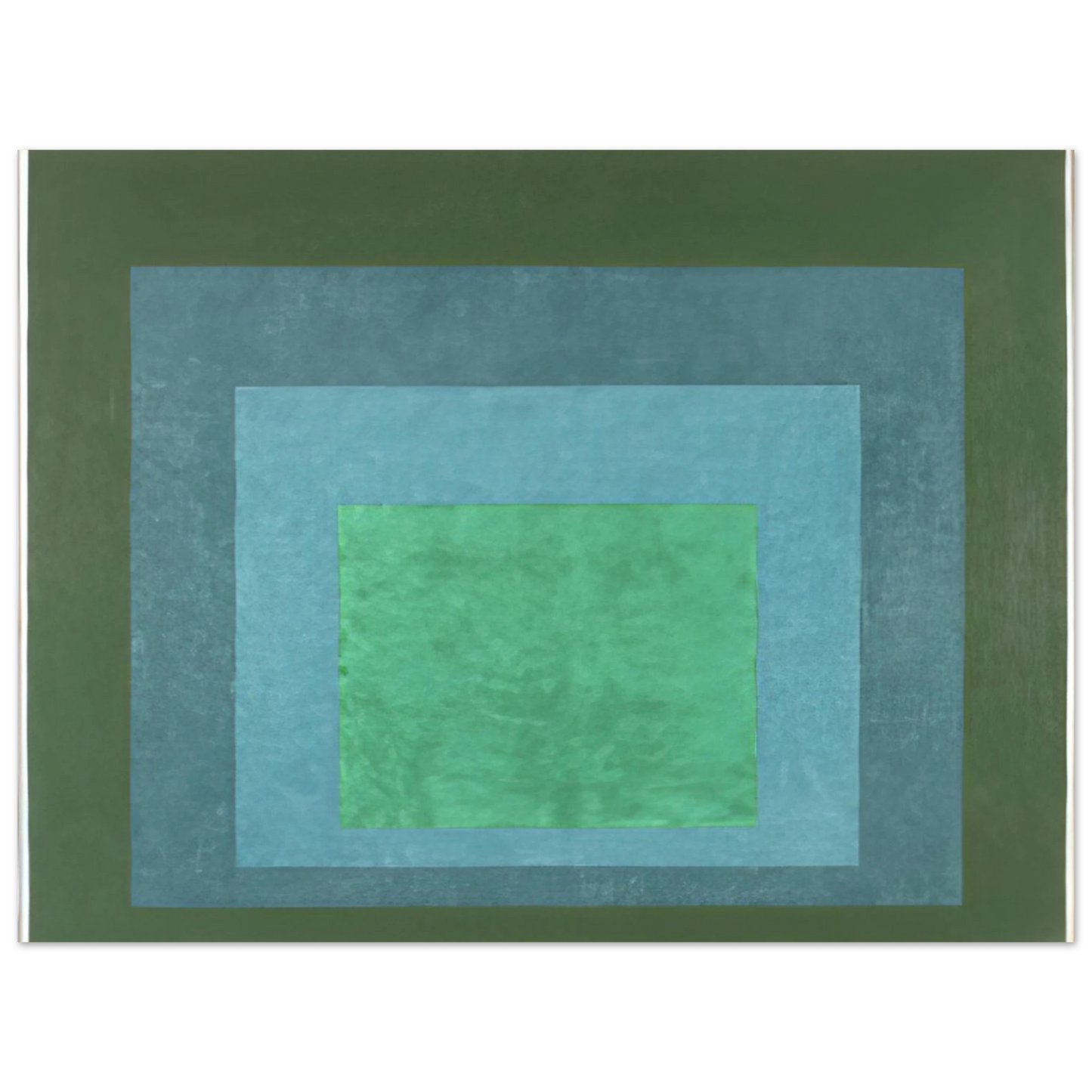 Josef Albers - STUDY FOR HOMAGE TO THE SQUARE TERRASSED FOLIAGE 1960  75x100 cm / 30x40inches Fine Art Poster