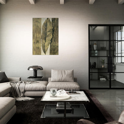 Leaf customs - Max Ernst Brushed Aluminum Print - 70x100 cm / 28x40 inches | Max Ernst Aluminum Print | Max Ernst Prints