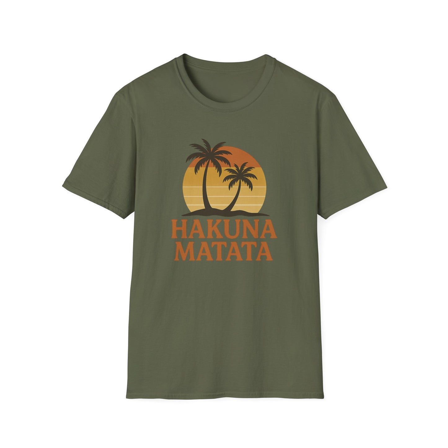 Hakuna Matata T-shirt rétro graphique, T-shirt à l'humeur positive "Pas de soucis", T-shirt inspiré des années 90, Haut avec citation feel-good, Cadeau unisexe