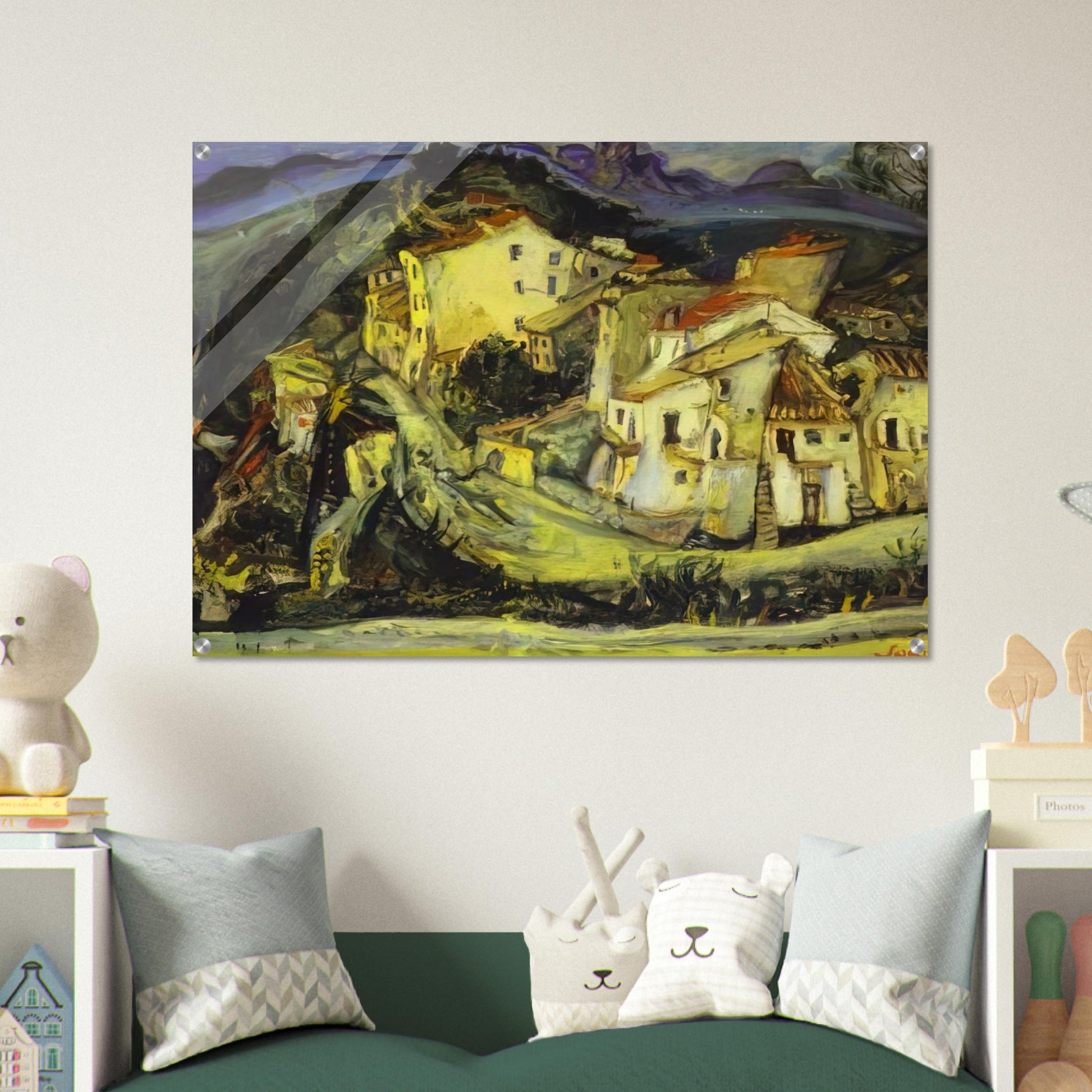 HOUSES OF CAGNES - Chaim Soutine Acrylic Print - 70x100 cm / 28x40″ inches