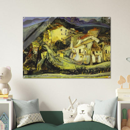 HOUSES OF CAGNES - Chaim Soutine Acrylic Print - 70x100 cm / 28x40″ inches