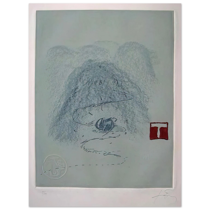 Antoni Tapies - APARICIONS 3 1982  75x100 cm / 30x40inches Fine Art Poster