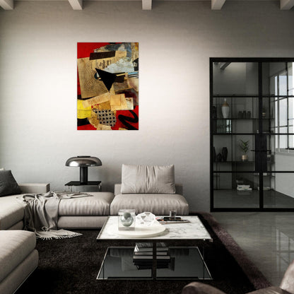 HITLER GANG 1944 - Kurt Schwitters Brushed Aluminum Print - 70x100 cm / 28x40 inches | Kurt Schwitters Aluminum Print | Kurt Schwitters Prints
